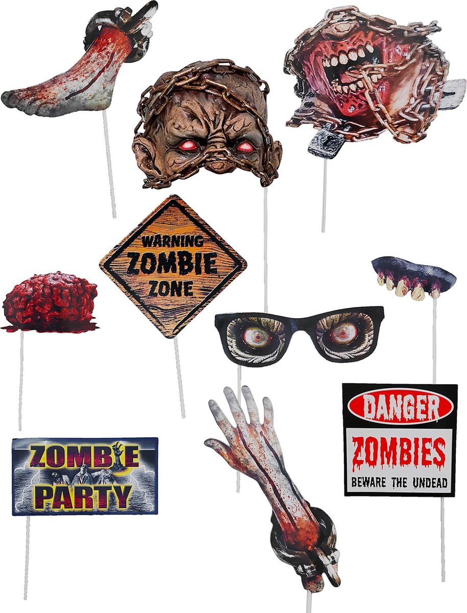 RUBIES FRANCE - Zombie photobooth accessoires - Decoratie > Photobooth en posters